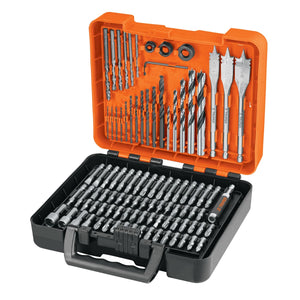 Juego de brocas y puntas en estuche plástico 100 piezas
