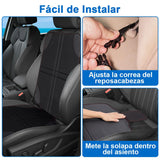 ADILIKADII Protector de Asiento de Coche 2Pzs, Funda Protectora para Silla de Coche Infantil con Bolsa de Almacenamiento, Tela 600D Antideslizante Fácil de Limpiar Impermeable para SUV Sedán Automovil