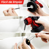 Pistola para Pintar,800W Alto Voltaje Pistola de Pintura Electrica,Pulverizador de Paint con Recipiente de 800 ml y 3 Modos de Pulverización,para Pintura de Automotriz,Casas, Paredes, Cercas（Rojo）
