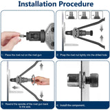 Vifmy - Kit de surtido de tuercas de remache métricas y SAE (300 unidades), M3 M4 M5 M6 M8 M10 M12#8-32#10-24 1/4"-20 5/16"-18 3/8"-16 304 de acero inoxidable UNUNUNC A UNUNC Head Nutsert