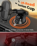 APPS2Car Soporte para Celular Automovil Parabrisas y Salpicadero Porta Celular para Auto con Ventosa Potente Base Soporte Celular Auto para Samsung Galaxy, Xiaomi, iPhone y Todos los Celulares