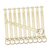 HOOTNEE 10Juegos Kit de Reparación de Remaches y Tuercas para Ejes de Abanicos Plegables de Sujetadores de Eje Macizo para Ventiladores de Mano Accesorios de Ventilador Manual