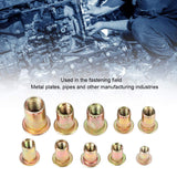 Homimor 300 Tuercas De Remache, Juego De Tuercas De Remache De Acero Al Carbono,Tuercas De Remache Métricas Y Imperial Chapadas En Zinc, Acero Al Carbono, Tuerca De Inserción Roscada