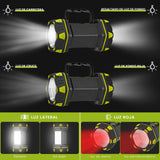 BLUEDREAMER Luz LED Portátil Recargable Para Camping,Alto Brillo,12 Horas en Espera,4800 mAh,Linterna de Emergencia,Adecuada Para Cortes de Energía,Actividades al Aire libre,Senderismo y aventuras