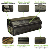 ADILIKADII Organizador de Maletero de Coche, Organizador de Cajuela Impermeable Plegable con Tapa 3 Compartimentos Correa Ajustable, Caja de Almacenamiento Gadgets para Automovil Camión Vehículo SUV