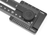 WEN ME251R - Calibre de marcado de aluminio de 10 pulgadas y herramienta de diseño con escala grabada con láser