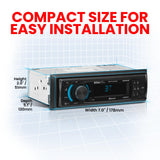 Boss Audio Systems Receptor de Radio de Estado sólido Am/FM con Bluetooth y MP3