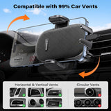 APPS2Car Soporte para Celular Automóvil 3 en 1 Potente Ventosa Porta Celular para Auto Parabrisas/Salpicadero/Ventilación Base Celular para iPhone, Samsung, Xiaomi Redmi, etc. para Fundas Gruesas