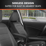 BDK - Juego completo de fundas de asiento de coche CarXs FreshMesh con detalles en color carbón: fundas de malla para asientos delanteros con protector de asiento trasero dividido, fundas interiores para automóviles, furgonetas y SUV