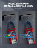 AstroAI Multimetro de Gancho, Pinza Amperimétrica, Multímetro Digital Automático, Medidor de Corriente Voltaje AC/DC, Corriente alterna，Resistencia, Continua, Diodos Pinza， Indicador de seguridad
