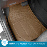 BDK ProLiner - Alfombrillas de Piso para Coches, Camiones, SUV, 3 Piezas para Todo Tipo de Clima con diseño de Ajuste Universal, Alfombrillas duraderas con Bordes de Captura, Alfombrillas de Goma
