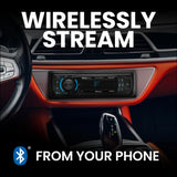 Boss Audio Systems Receptor de Radio de Estado sólido Am/FM con Bluetooth y MP3