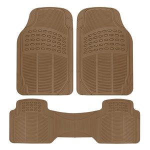 BDK ProLiner - Alfombrillas de Piso para Coches, Camiones, SUV, 3 Piezas para Todo Tipo de Clima con diseño de Ajuste Universal, Alfombrillas duraderas con Bordes de Captura, Alfombrillas de Goma