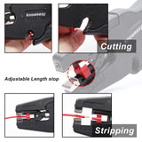 Knoweasy Pelacables y cortador automático, herramienta de pelado de cables 2 en 1 resistente para pelar cables, corte de