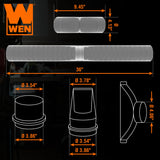 WEN - Kit de manguera flexible y esculpible para polvo de 4 pulgadas x 36 pulgadas, con acopladores y adaptadores