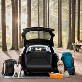 Alfheim - Protector de cajuela de auto, antideslizante, impermeable, para asiento trasero de perro, duradera, lavable, universal, para auto, camión, SUV (negro)