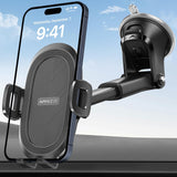 APPS2Car Soporte para Celular Automovil Parabrisas y Salpicadero Porta Celular para Auto con Ventosa Potente Base Soporte Celular Auto para Samsung Galaxy, Xiaomi, iPhone y Todos los Celulares