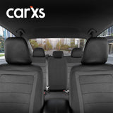 BDK - Juego completo de fundas de asiento de coche CarXs FreshMesh con detalles en color carbón: fundas de malla para asientos delanteros con protector de asiento trasero dividido, fundas interiores para automóviles, furgonetas y SUV