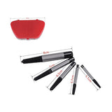 Extractor de tornillos, 5 piezas extractor de tornillos rotos, tornillo dañado, herramienta de extracción fácil de quitar, Extractor de tornillos para tornillos en espiral
