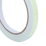 Cinta luminosa de 10 mm x 10 m, cinta adhesiva luminosa verde de alto brillo, cinta luminiscente verde fotoluminiscente impermeable extraíble, rollo de emergencia luminiscente Marcadores de salida de