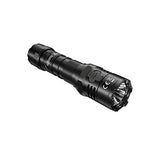 Nitecore P20i - Linterna LED recargable USB-C – 1800 lúmenes, batería incluida con cargador de pared Eco-Sensa USB rápido de 3 amperios y 2 baterías NL2150HPi adicionales y montaje offset