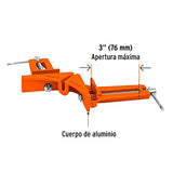 Truper PESQ-3, Prensa esquinera profesional, 3" de aluminio