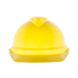 Gorra rígida con suspensión de carraca Fas-Trac III de 6 puntos, estilo casco, color amarillo y verde