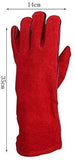 Mini guantes guantes resistentes al fuego aislamiento Guantes de protección soldador Prevención ignífugo anti-Guantes de transmisión de pulverización catódica de Conducción de Calor anti metal