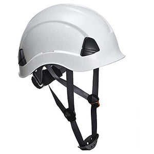 Casco de trabajo de PPE con protección de colores HiVis ANSI, color blanco