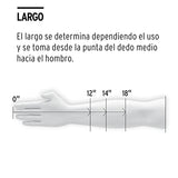 Guantes de soldador de  carnaza, para , puño largo de seguridad