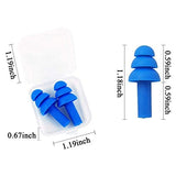 Tapones para los oídos para dormir, 16 pares de tapones para los oídos con cancelación de ruido, suaves, reutilizables, de silicona, resistentes al agua, reducción de ruido, para conciertos, natación, estudio, ruido fuerte, ronquidos