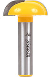 Broca Fresadora 1-1/2" Cove Faux Panel CNC Cabinet Door Raised Panel Router Bit 1/2" Shank