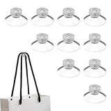 Riastvy Montaje de Tornillo de Ventosa - Juego de 10 Soportes para ventosas Fuertes M4 | Ventosas de Tornillo de Pared de Mesa de 8x40mm para Cocina, baño, Dormitorio, Sala de Estar, Oficina