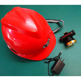 Casco con luz, Casco de Seguridad Industrial, Casco de construcción rígido, ventilado, arnés de 4 Puntos, Casco de Protección, Casco de Trabajo Casco