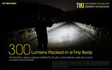 Nitecore TIKI LE 300 lúmenes micro USB recargable llavero linterna/luz estroboscópica policial con cable de carga USB de la marca EdisonBright