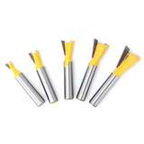 Brocas Fresadora  5 Unids de cola de milano Broca de cola de milano Extremo de cola de milano para herramientas de mano de madera de proceso Accesorios