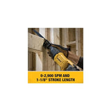 DEWALT Reciprocating Saw, Corded, 12-Amp (DWE305)