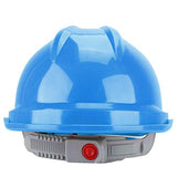 Casco Seguridad de ABS Recto Grueso, Protección Cabeza del Sitio Construcción Trabajador, Casco Rígido Ventilado y Transpirable Cinco Colores Disponibles(Azul)