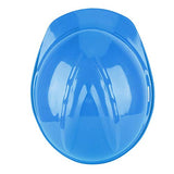 Casco Seguridad de ABS Recto Grueso, Protección Cabeza del Sitio Construcción Trabajador, Casco Rígido Ventilado y Transpirable Cinco Colores Disponibles(Azul)