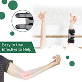 Wahopy Codera de compresión, férula extraíble y correa de apoyo estable para codo de tenista, codo de golf, tendinitis, nervio cubital, dolor de síndrome de túnel cubital, para hombres y mujeres, dormir y uso diario