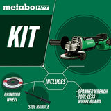 Metabo HPT Amoladora angular | 4-1/2 pulgadas | 18 V inalámbrico | Solo herramienta, sin batería, motor sin escobillas | G18DBALQ4