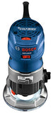 BOSCH GKF125CEK Colt 1.25 HP (máximo) Kit de router de palma de velocidad variable con guía de borde