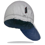 Gorra de Soldadura 12 Cal Resistente al Fuego 2 Capas Algodón Duradero Reversible Sombreros de Soldador Capucha Corona Alta Gris…