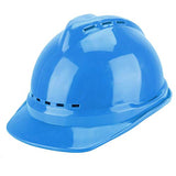 Casco Seguridad de ABS Recto Grueso, Protección Cabeza del Sitio Construcción Trabajador, Casco Rígido Ventilado y Transpirable Cinco Colores Disponibles(Azul)