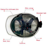 Casco de Seguridad Industrial, Casco de construcción rígido, ventilado, arnés de 4 Puntos, Casco de Protección, Casco de Trabajo Casco