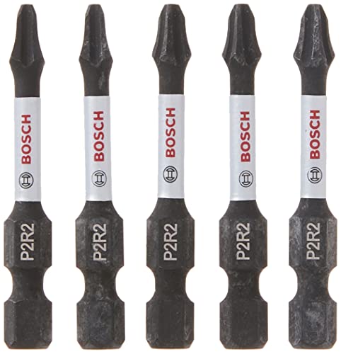 Juego de puntas de impacto BOSCH ITP2R2205 5 Pc. 2 in Phillips/Square #2 Impact Tough Screwdrive Bit