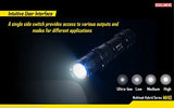 Nitecore MH10 1000 LM Recargable CREE XM-L2 U2 Linterna LED, Negro, Izquierda/Derecha