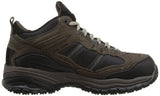 Skechers for Work - Botas de Trabajo Antideslizantes para Hombre, Marrón/Negro, 8.5 Wide