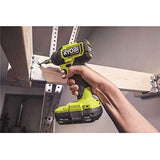 Juego de herramientas Ryobi ONE+ HP 18V sin escobillas compacto inalámbrico de 1,27 cm Kit de taladro e impacto con (2) baterías de 1,5 Ah, cargador y bolsa