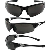 Global Vision Eyewear Cool Breeze Bifocal 2.5 - Gafas de sol de seguridad con marco negro y lente ahumada